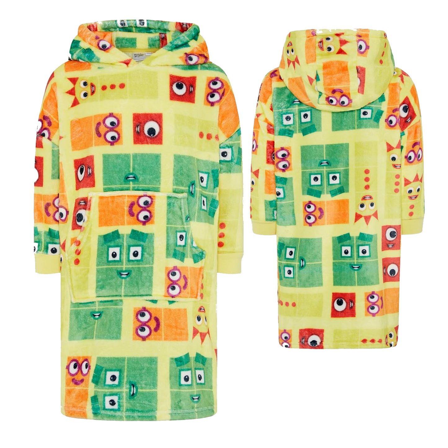 Numberblocks Unisex Oversized Wearable Blanket Hoodie