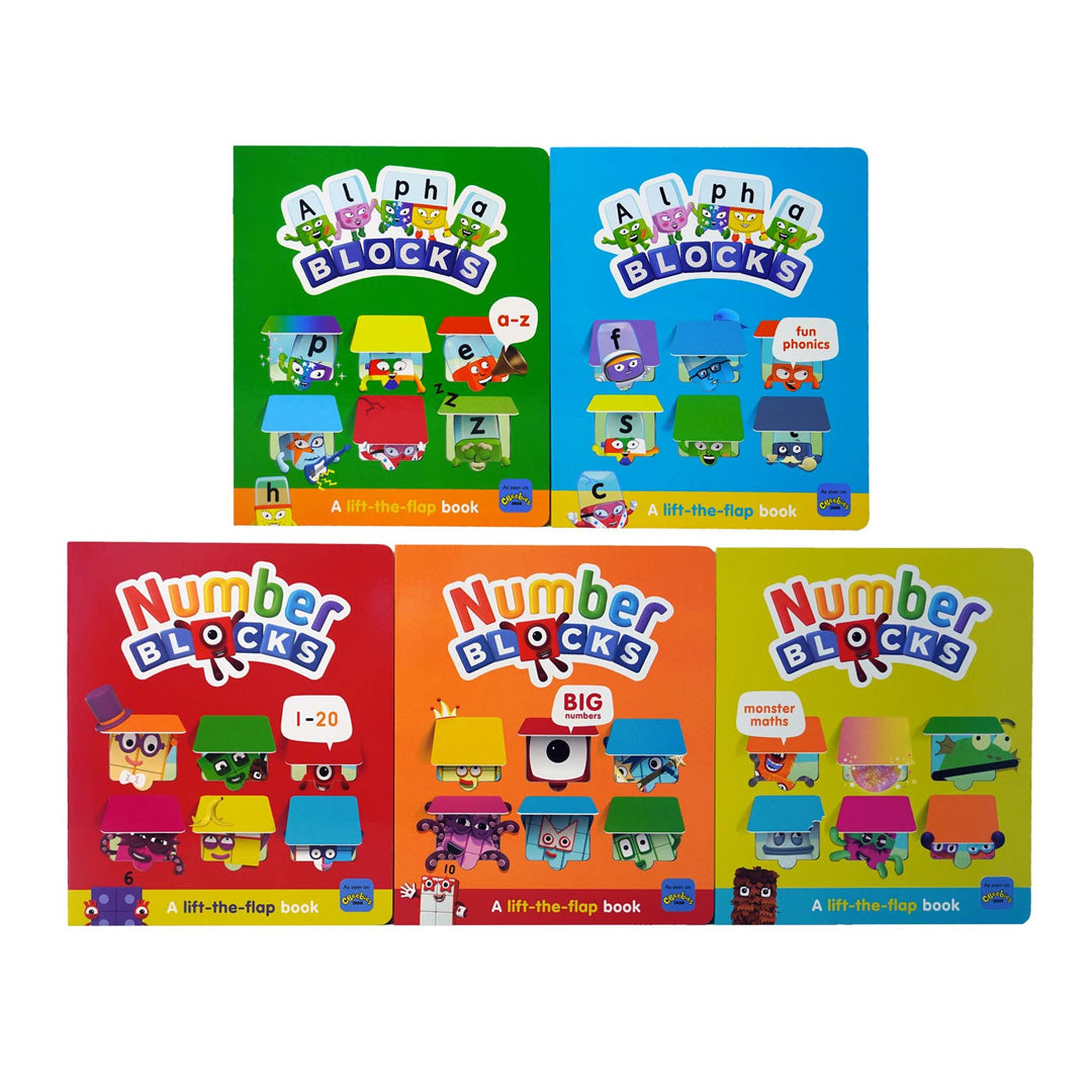 Numberblocks and Alphablocks Lift-the-Flap Set – Blocks Universe Shop