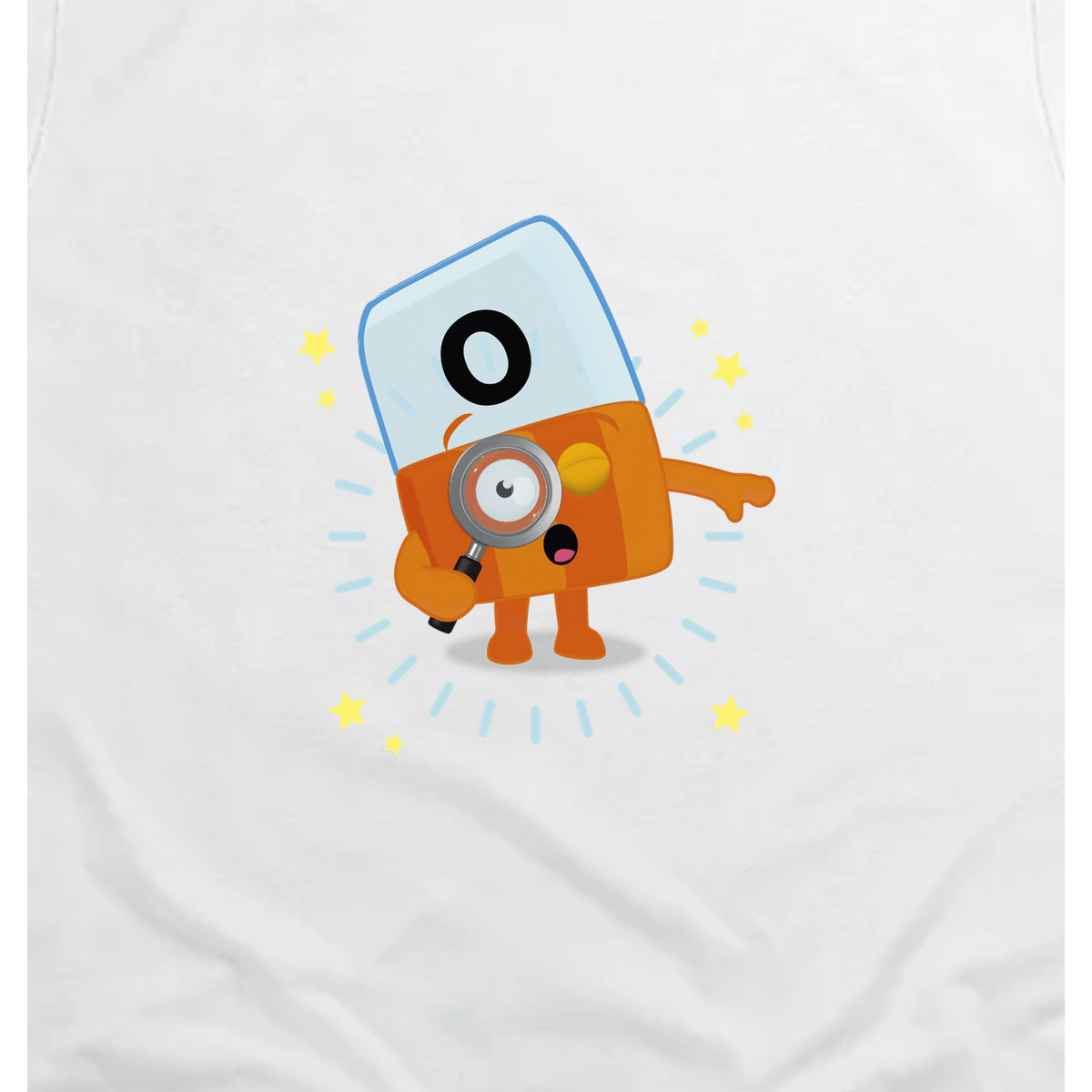 Alphablocks - Alphablock O - O! Toddler T-Shirt, White, artwork close-up