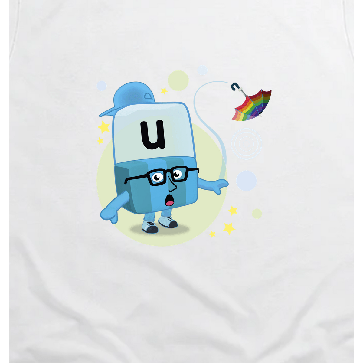Alphablocks - Alphablock U - Unbelievable! Toddler T-Shirt, White, artwork close-up