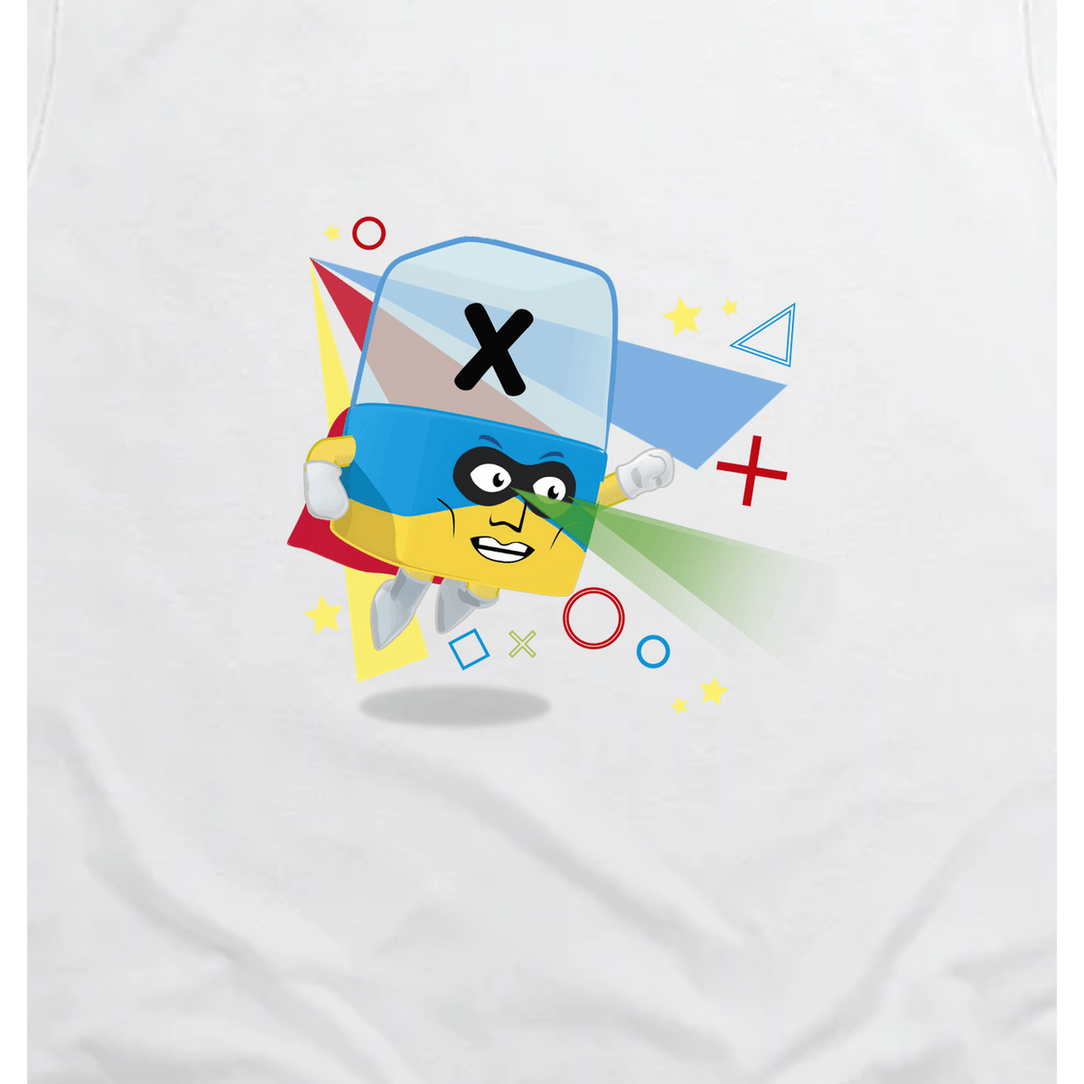Alphablocks - Alphablock X - Extraordinary! Toddler T-Shirt, White, artwork close-up