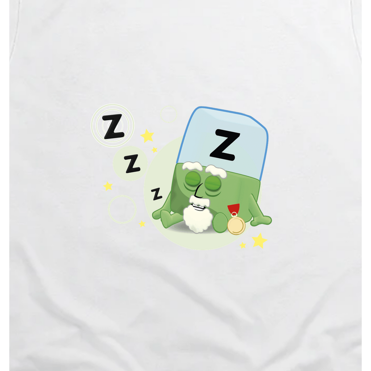 Alphablocks - Alphablock Z - Zzzz! Toddler T-Shirt, White, artwork close-up