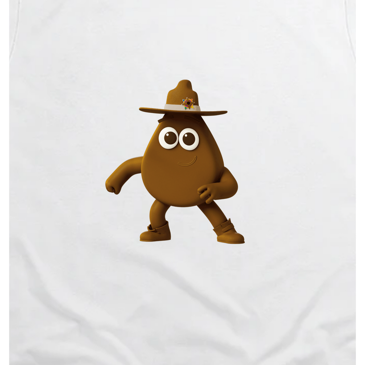 Colourblocks - Colourblock Brown Toddler T-Shirt, White, artwork close-up