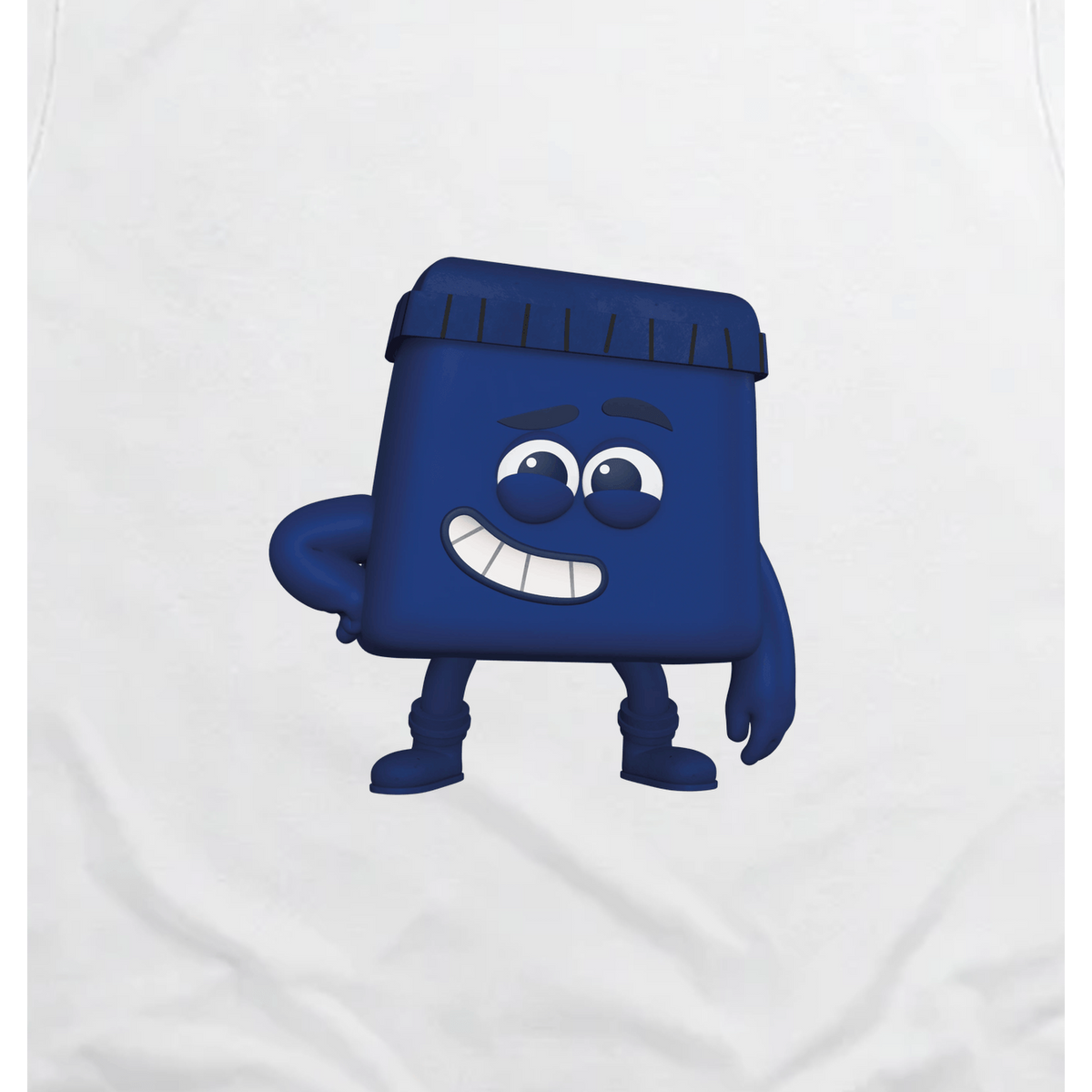 Colourblocks - Colourblock Deep Blue Toddler T-Shirt, White, artwork close-up