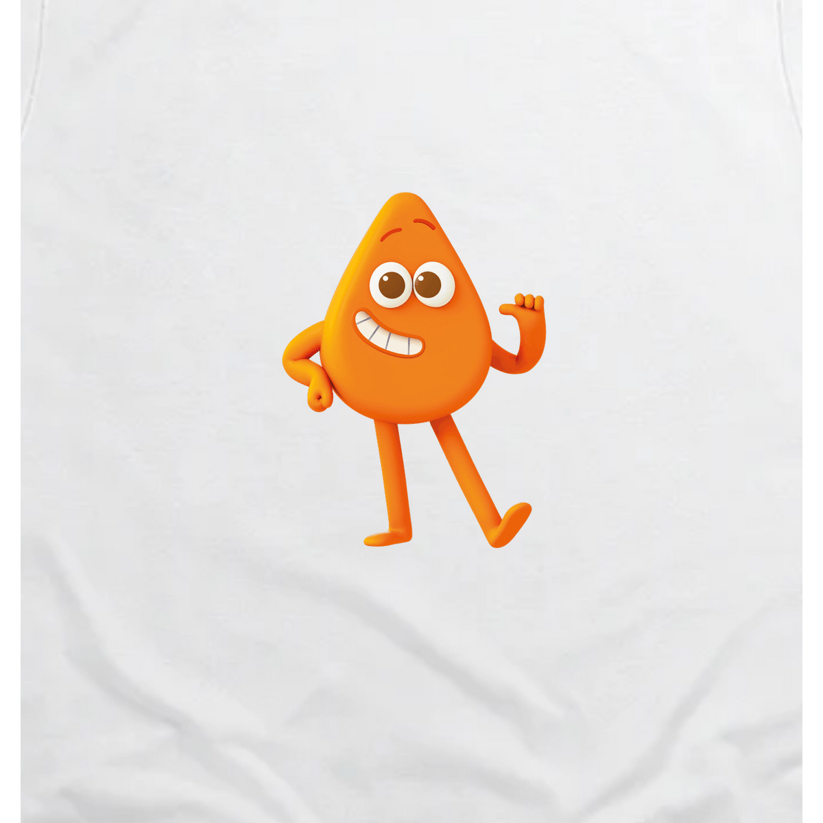 Colourblocks - Colourblock Orange Toddler T-Shirt, White, artwork close-up