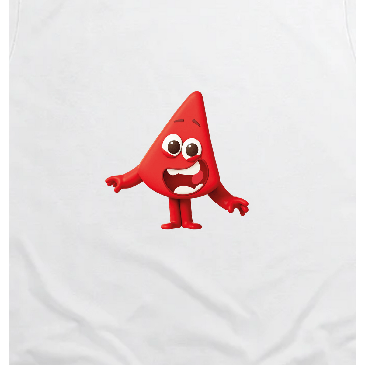 Colourblocks - Colourblock Red Toddler T-Shirt, White, artwork close-up