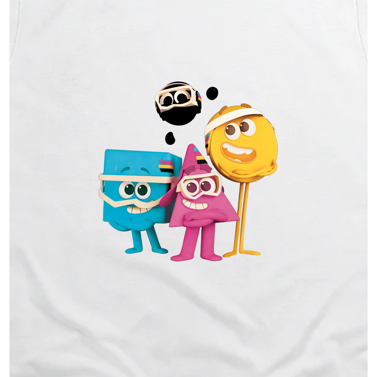 Colourblocks Group II Toddler T-Shirt, White, artwork close-up