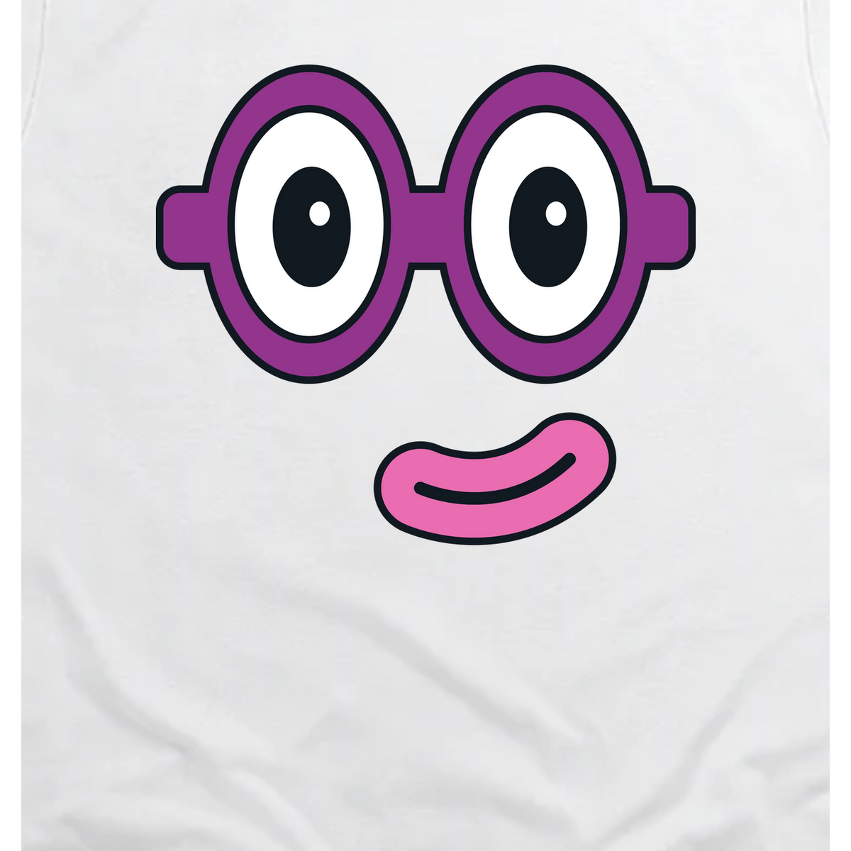 Numberblocks - Numberblock Two's Face Toddler T-Shirt, White, artwork close-up