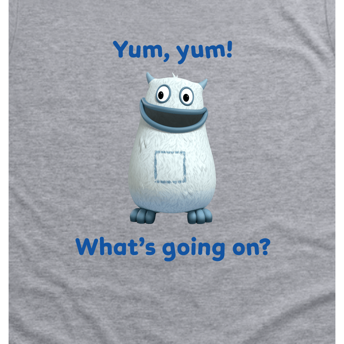 Numberblocks Big Tum Toddler T-Shirt, Sport Grey, artwork close-up