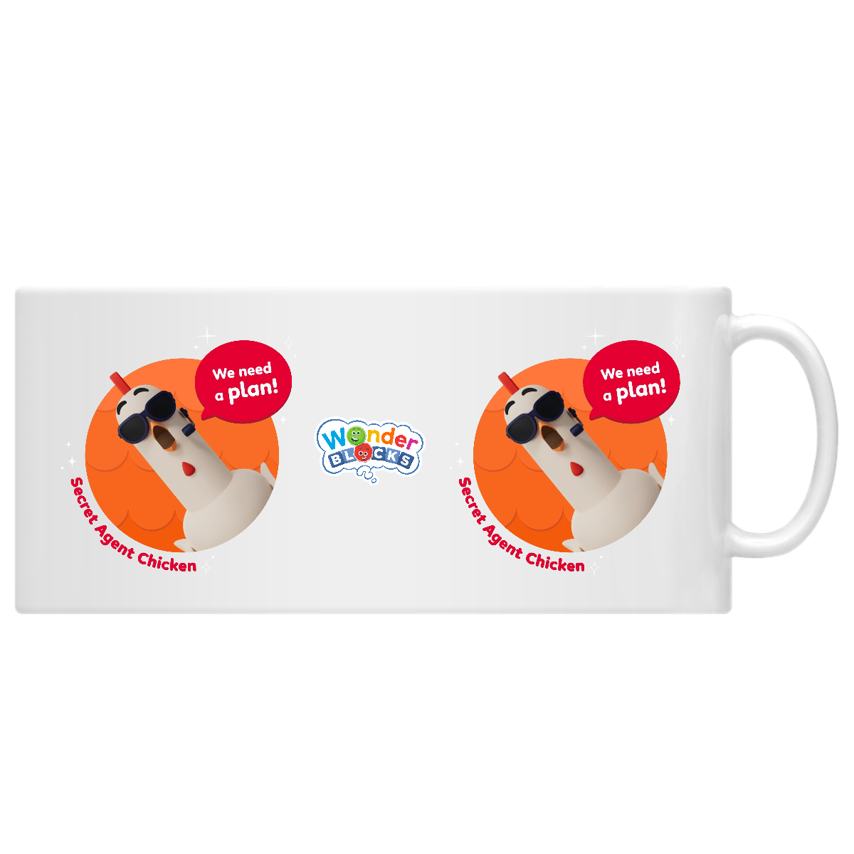 Wonderblocks Secret Agent Chicken Mug