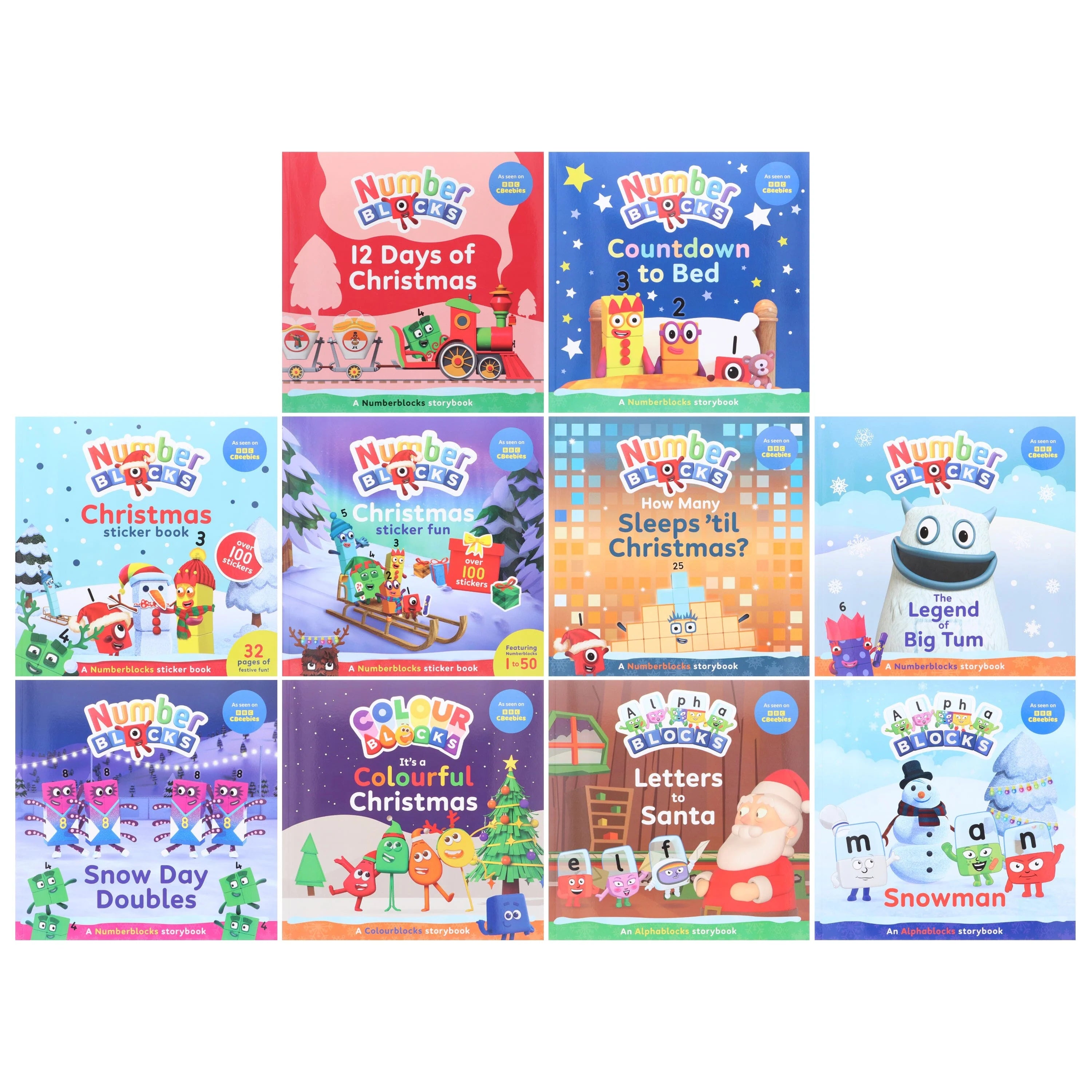 Numberblocks, Alphablocks and Colourblocks Christmas Countdown Collect ...