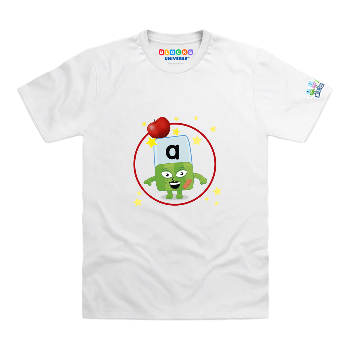 Alphablocks - Alphablock A - A is for Apple Toddler T-Shirt, White, front mockup