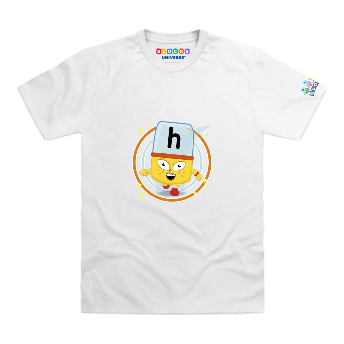 Alphablocks - Alphablock H - Hey! Toddler T-Shirt, White, front mockup