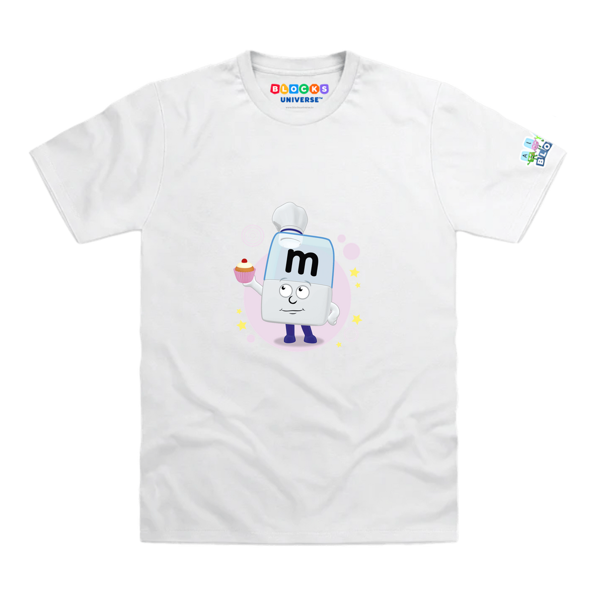 Alphablocks - Alphablock M - Marvellous! Toddler T-Shirt, White, front mockup