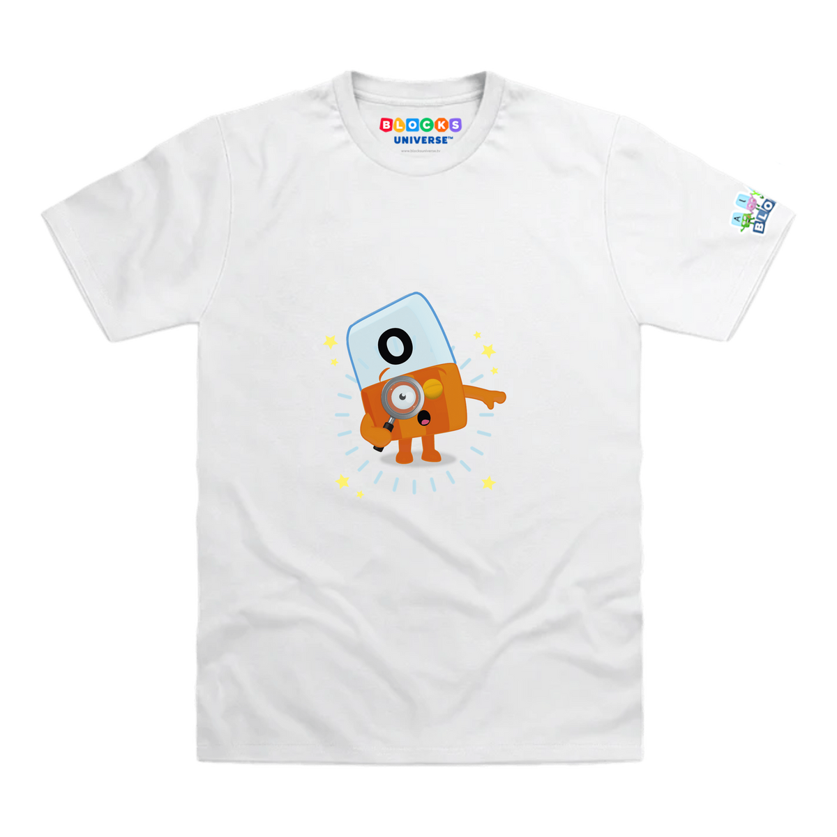 Alphablocks - Alphablock O - O! Toddler T-Shirt, White, front mockup