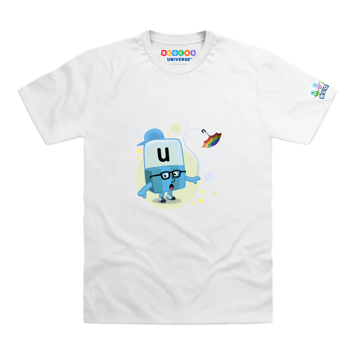 Alphablocks - Alphablock U - Unbelievable! Toddler T-Shirt, White, front mockup