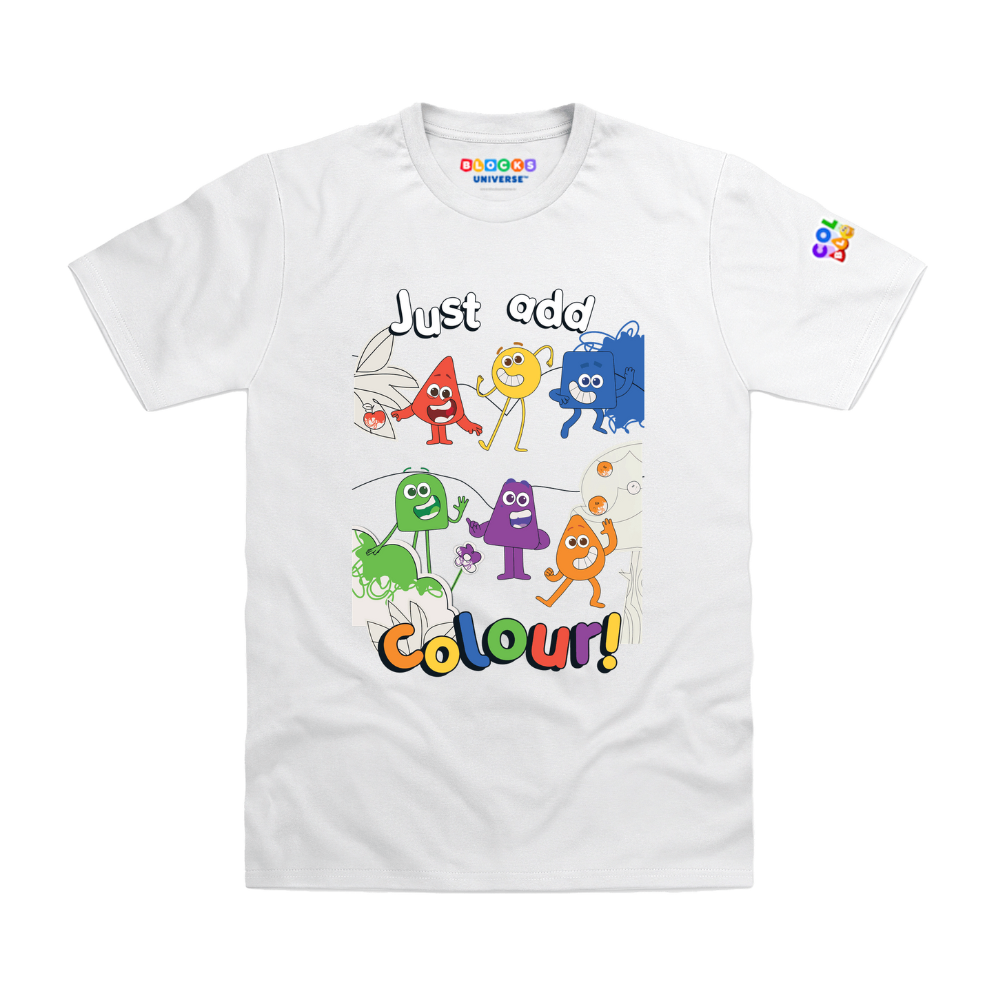 Colourblocks - Colourblock Just Add Colour Kids T-Shirt