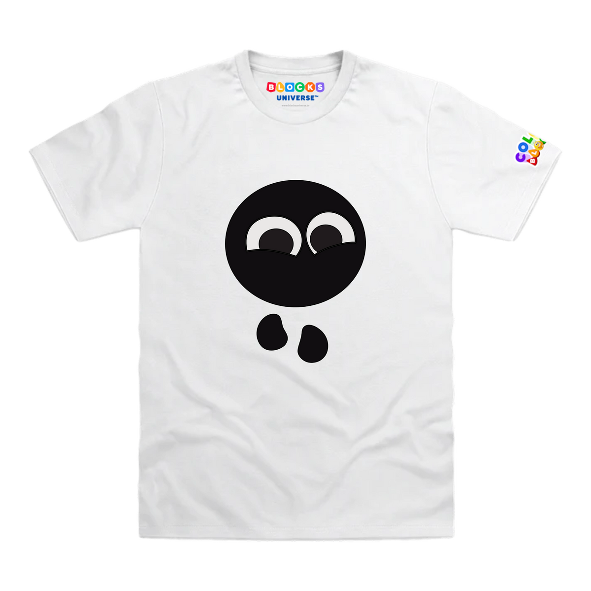 Colourblocks - Colourblock Black Toddler T-Shirt, White, front mockup