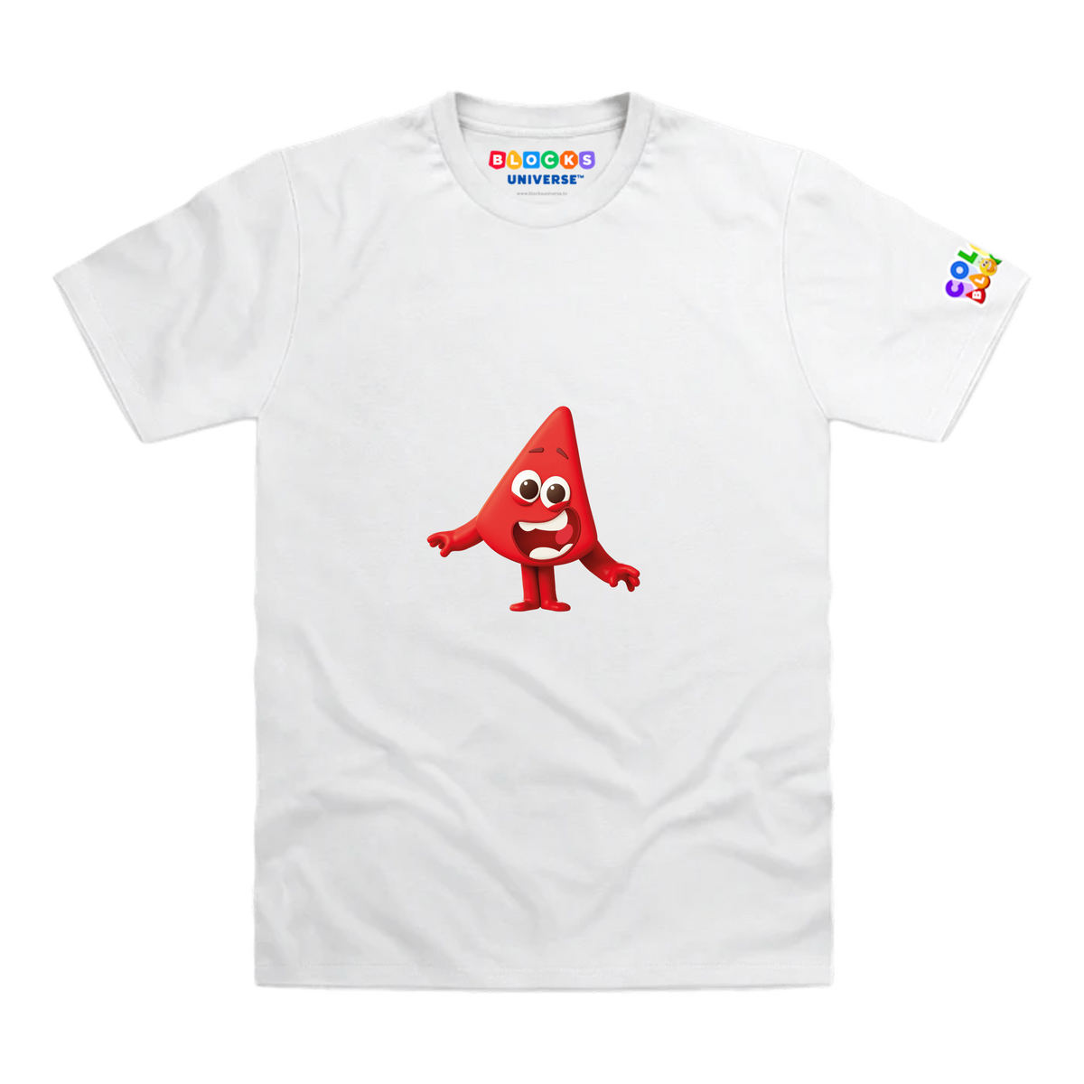 Colourblocks - Colourblock Red Toddler T-Shirt, White, front mockup
