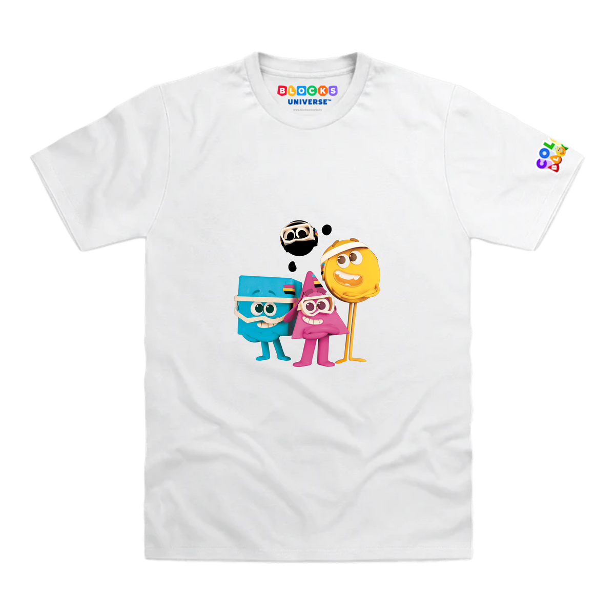 Colourblocks Group II Toddler T-Shirt, White, front mockup