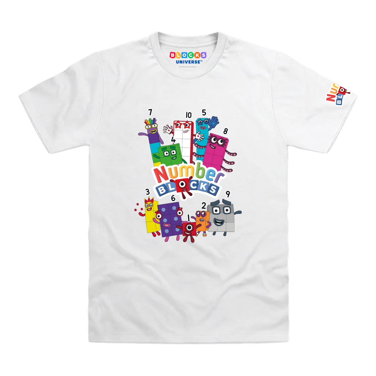 Numberblocks Group I Toddler T-Shirt, White, front mockup
