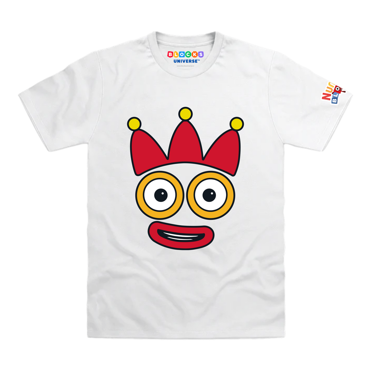 Numberblocks - Numberblock Three's Face Toddler T-Shirt, White, front mockup