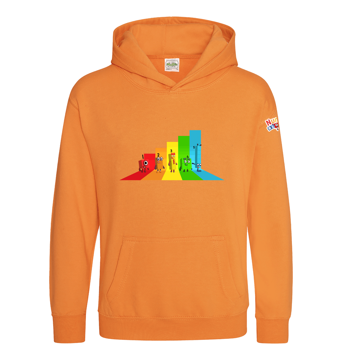 Numberblocks Line-up Rainbow Kids Hoodie – Blocks Universe Shop