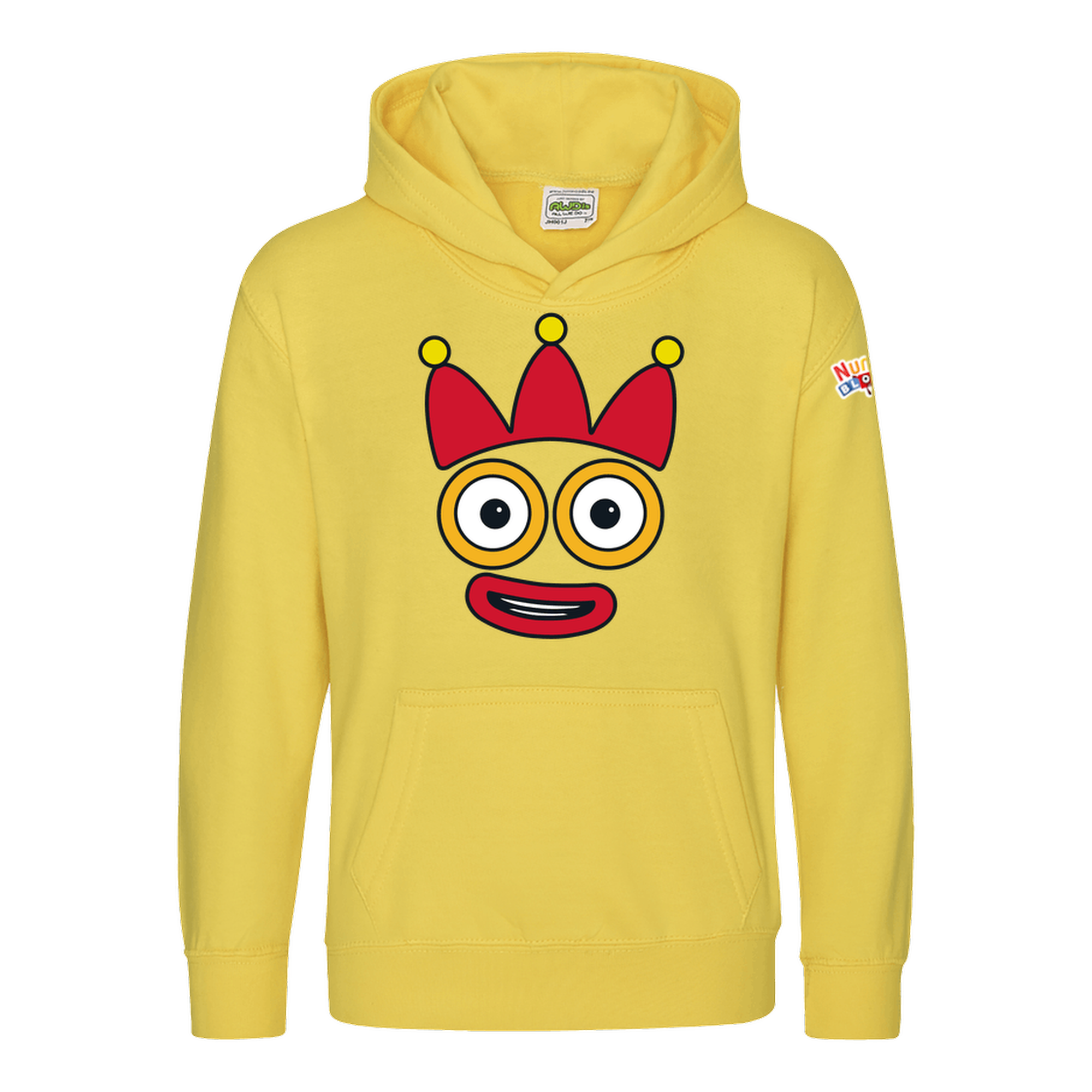 Numberblocks - Numberblock Three's Face Kids Hoodie – Blocks Universe Shop