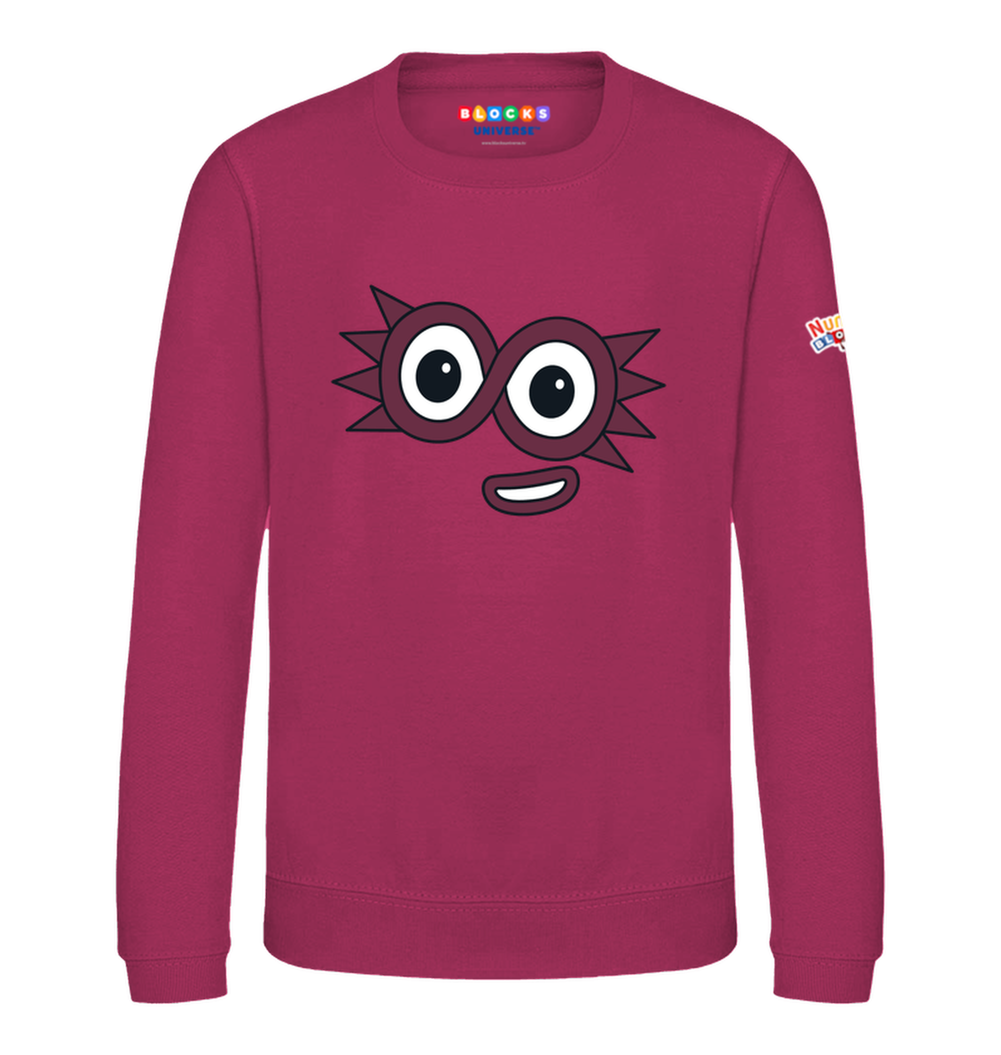 Numberblocks - Numberblock Eight's Face Kids Jumper – Blocks Universe Shop